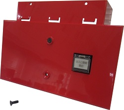 ガス系消火設備手動起動装置　化粧カバー+支え　入退室仕様（埋込型用） DBU-JP